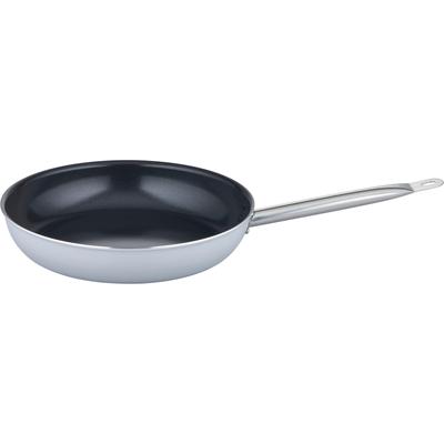 Bratpfanne GSW "Gastro Basic, Gastro-Qualität", grau (grau, schwarz), H:6,5cm Ø:32cm, Pfannen, Bratpfanne, PFAS-freien VITAFLON QUARZIT Antihaft-Versiegelung, Induktion