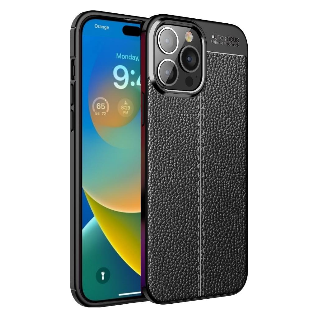 Screenguard Apple iPhone 14 Pro Hülle Leather Design TPU Cover (Apple iPhone 14 Pro) (00030877)