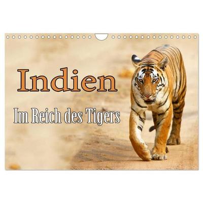 Indien - Im Reich des Tigers (Wandkalender 2027 DIN A4 quer), CALVENDO Monatskalender