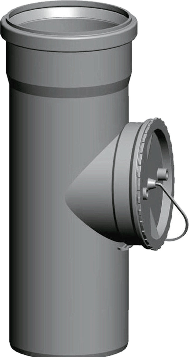 Tuyau de révision Wolf Cob 2651510 DN 80, 250 mm, jusqu'à 120 °C, PP
