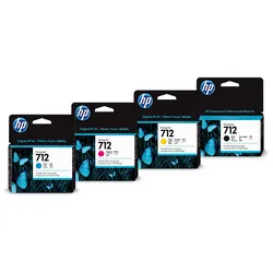 HP Original 712 Druckerpatronen - 4er Multipack kleine Kapazität