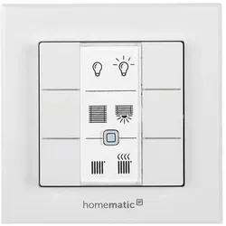 ELV, Lichtschalter + Storenschalter, Homematic IP Wandtaster 6fach,Bausatz