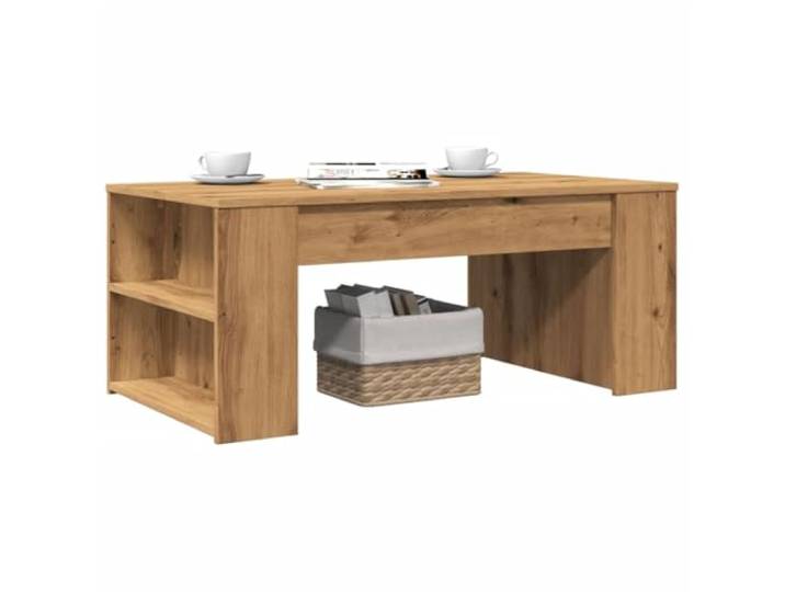HEFZGDB Couchtisch Artisan-Eiche 102x55x42 cm Holzwerkstoff mit robuster Tischplatte und reichlich Stauraum für Wohnzimmer, langlebiges Material mit Festigkeit und Stabilität,