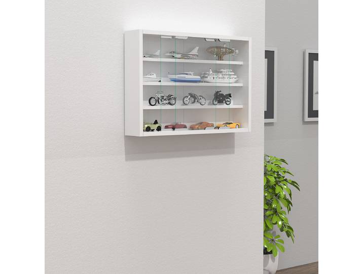 Vitrine suspendue Agisa 57 x 40cm Blanc/Blanc