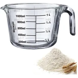 Westmark Messkanne, Borosilikatglas, 1 l, Messbecher, Transparent