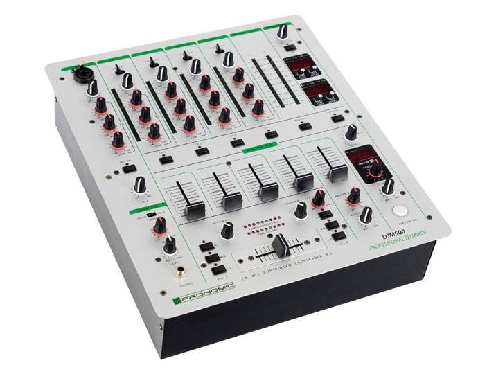 Pronomic DJ Controller DJM-500 5-Kanal, DJ-Mixer mit Talk-Over-Funktion