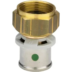 Viega, Rohrverbindungstechnik, Sanfix Fosta Sanfix P-Anschlussverschraubung, d 25mm, G 1 Rotguss Modell 2163