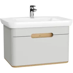 VitrA Sento Set 78 cm Waschtisch + Unterschrank 1 Lade Hellgrau Matt,65986 65986