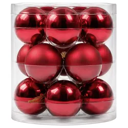 Christbaumkugel Noel Rot, 15-teilig