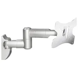 Goobay EasyScope Twin M (Wand, 30 kg, 17" - 42"), TV Wandhalterung, Silber