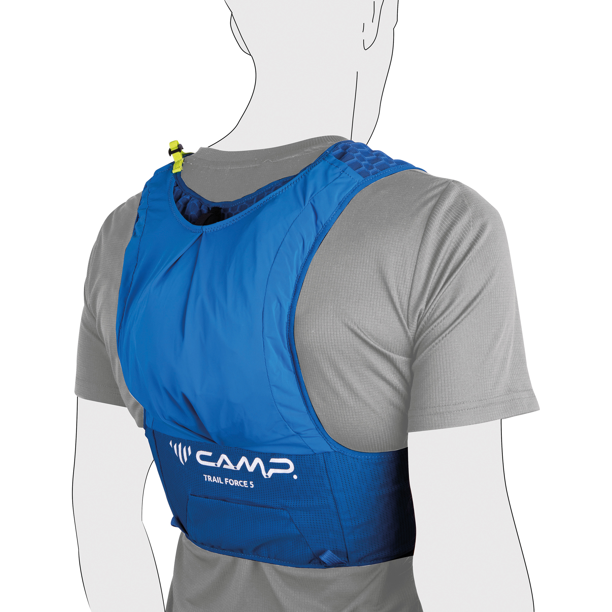 Camp Trail Force 5 Trailrunningrucksack Trailrunningrucksäcke blau Größe 5L | M-L Trailrunning | Laufen
