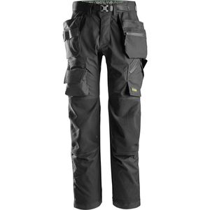 Snickers-Workwear Arbeitshose FlexiWork Bodenleger, Herren, Bundhose, Holstertaschen, schwarz, Größe 48