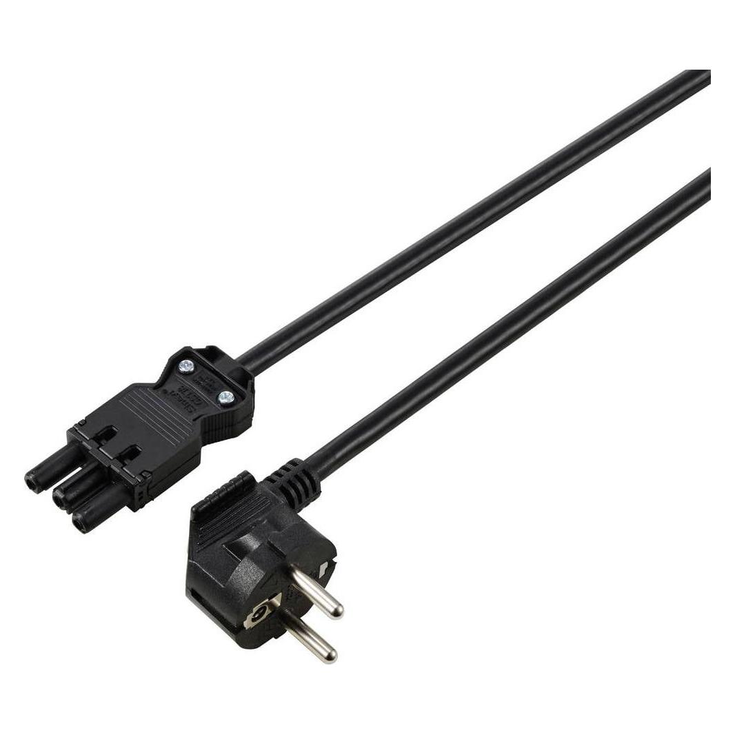 Sygonix SY-6676344 Anschlussleitung Schwarz 1.5 m (1.50 m) (SY-6676344)