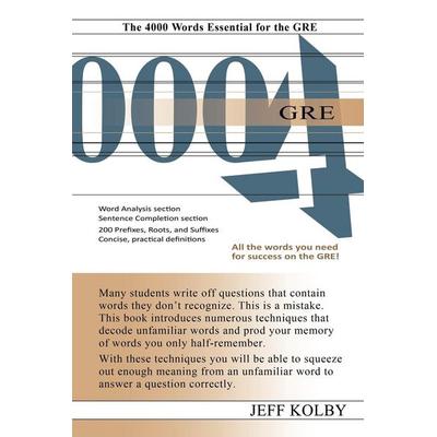 GRE 4000, Taschenbuch von Tbd, Nova Press, 978-1-889057-78-1