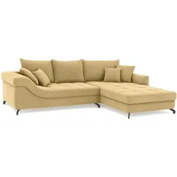 SOMETA Ecksofa Taylor Stoff Sunshine