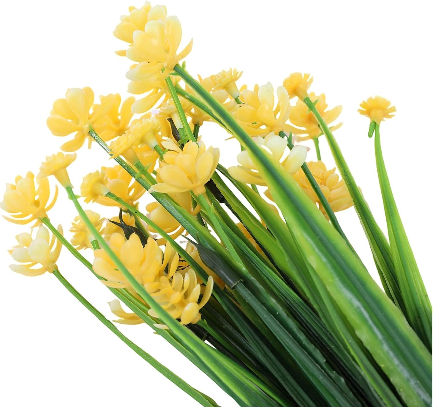 UV-bestendige kunstbloemen geel voor binnen en buiten