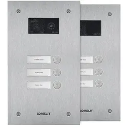 Comelit IX0103U Frontplatte Steel-Switch, 3 Tasten, 1-reihig, V4A