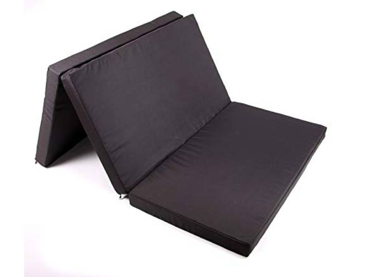 Mayaadi-Home Premium Schlafauflage für Caddy & Combo Life Klappmatratze 200x120x6 cm, Schwarz Faltbare Matratze für Bus, Kaltschaum Matratze Camping