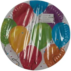 Eddy Toys, Einweggeschirr, Plate 23cm PA 6pc (6x)