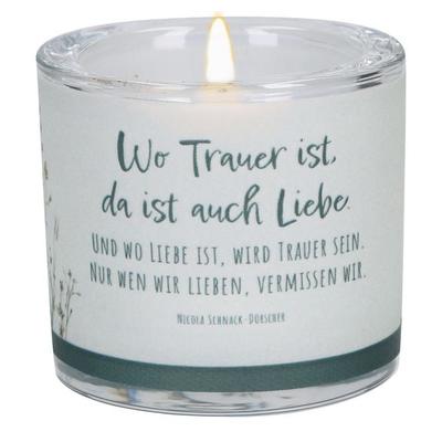 Glaswindlicht zur Trauer - Wo Trauer ist, da ist auch Liebe, von , Butzon & Bercker