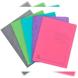 Exacompta 399999E 10x Schnellhefter aus Colorspan 355g/m2, A4 - Farben Trend sortiert