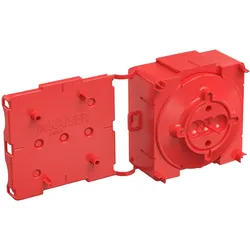 KAISER 1246-01 Betonbau, Leuchten-Auslassdose Flat 45, für dünne Wände, Tiefe 45 mm, Einbauöffnung Ø 35 mm, 1 teilig 124601  - 100 Stück