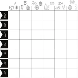 Securit® 3er-Set Fensterschablonen A2 – Foodboard Thema – Kreidestift inklusive