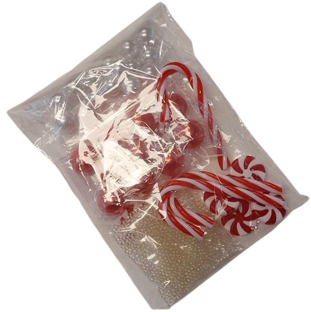 Waterparels Candy Rood/Wit 120g