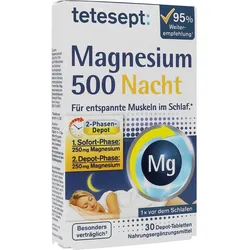 Tetesept Magnesium 500 Nacht 30 ST