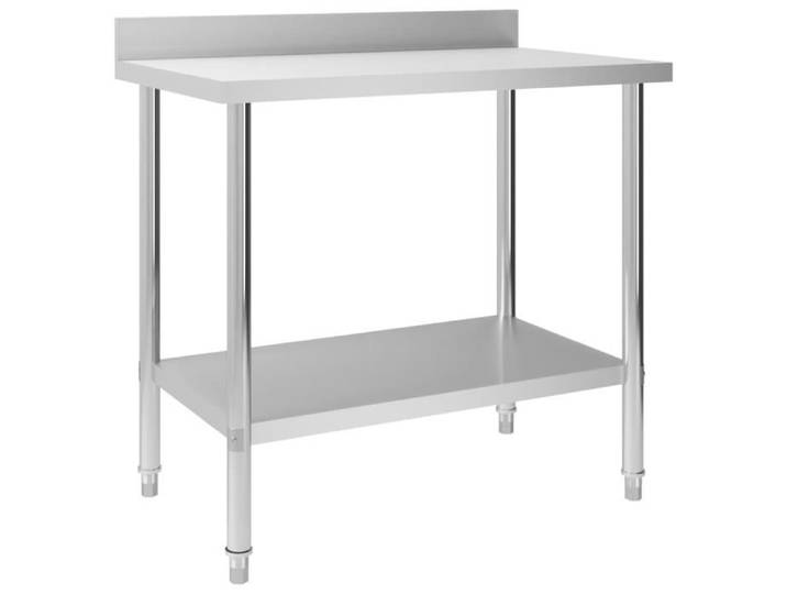 Table de travail - MOTHINESSTO - LY4948 - Acier inoxydable - 100x60x93 cm - Dosseret inclus