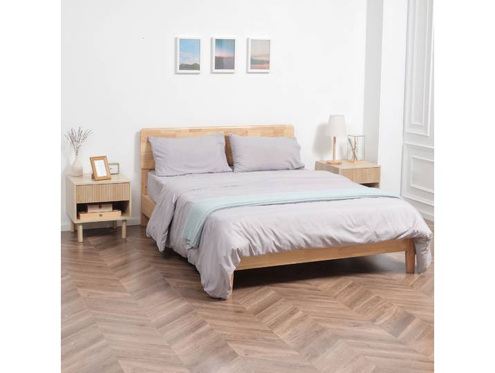 HOMCOM Lot de 2 Tables de Chevet Modernes Bois Naturel avec Tiroirs