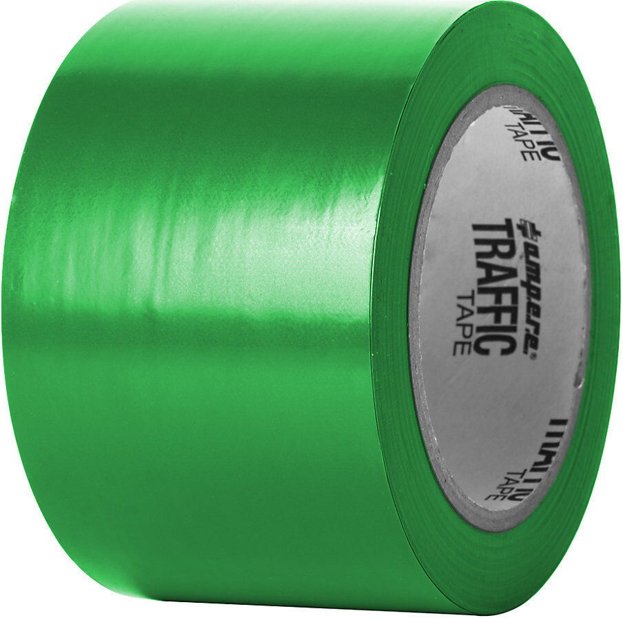 Bodenmarkierungsband, Breite 75 mm, grün Ampere
