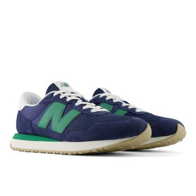 Sneaker NEW BALANCE "237", Herren, Gr. 43, blau (nb navy, outfield), Leder, Mesh, Schuhe Sneaker