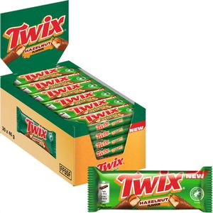 Twix Schokoriegel Hazelnut, 1,38 kg, je 46 g, 30 Riegel