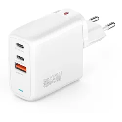 4smarts Ladegerät GaN Flex 65W 2 USB-C+1 USB-A, weiß