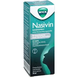 WICK Nasivin Nasenspray ohne Konservierungsstoffe Erwachsene und Schulkinder