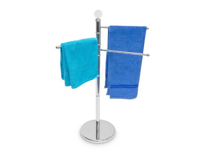 Relaxdays Handtuchständer Edelstahl 3-armig