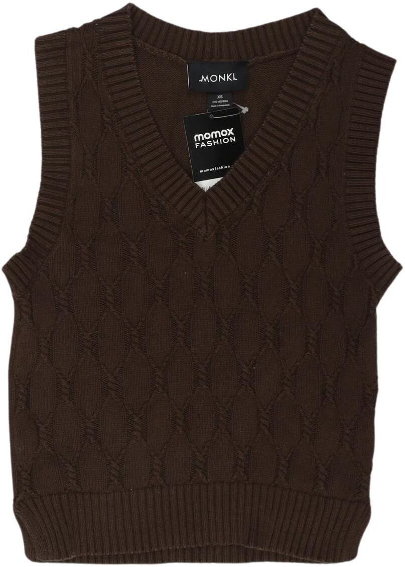 Monki Damen Pullover, Braun, Gr. XS, Baumwolle - Second Hand