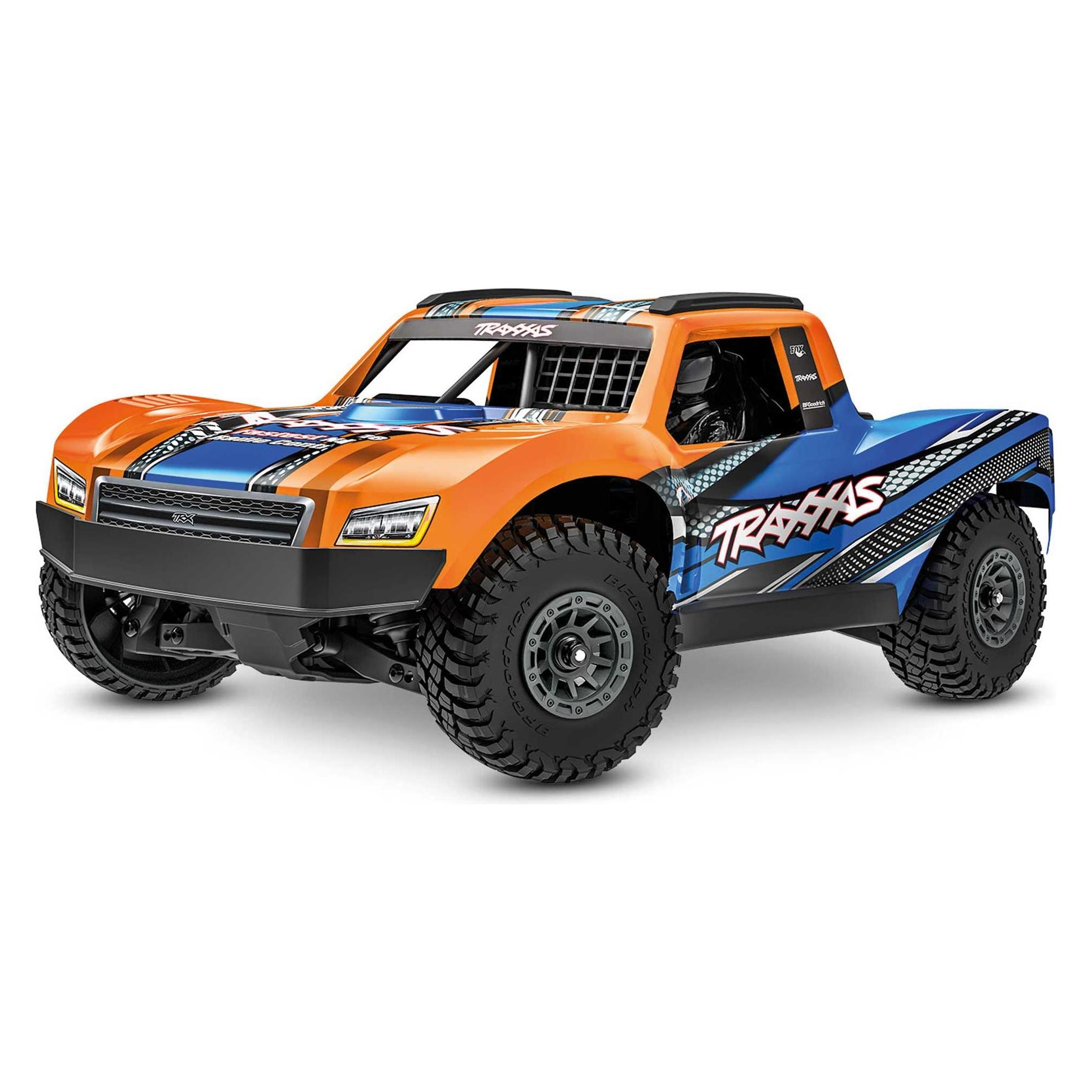 Traxxas MINI-Slash BL-2S 4x4 orange 1/16 Short Course RTR Brushless, HD-Teile, mit 2S Lipo/Lader (RTR Ready-to-Run) (TRX108164-1-ORNG)