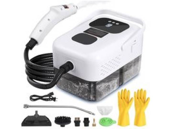 Nettoyeur Vapeur 2500W Nettoyeur Vapeur Portable Avec 6 Accessoires Réservoir 1200Ml 9 Niveaux De Vapeur Pour Cuisine Salle De