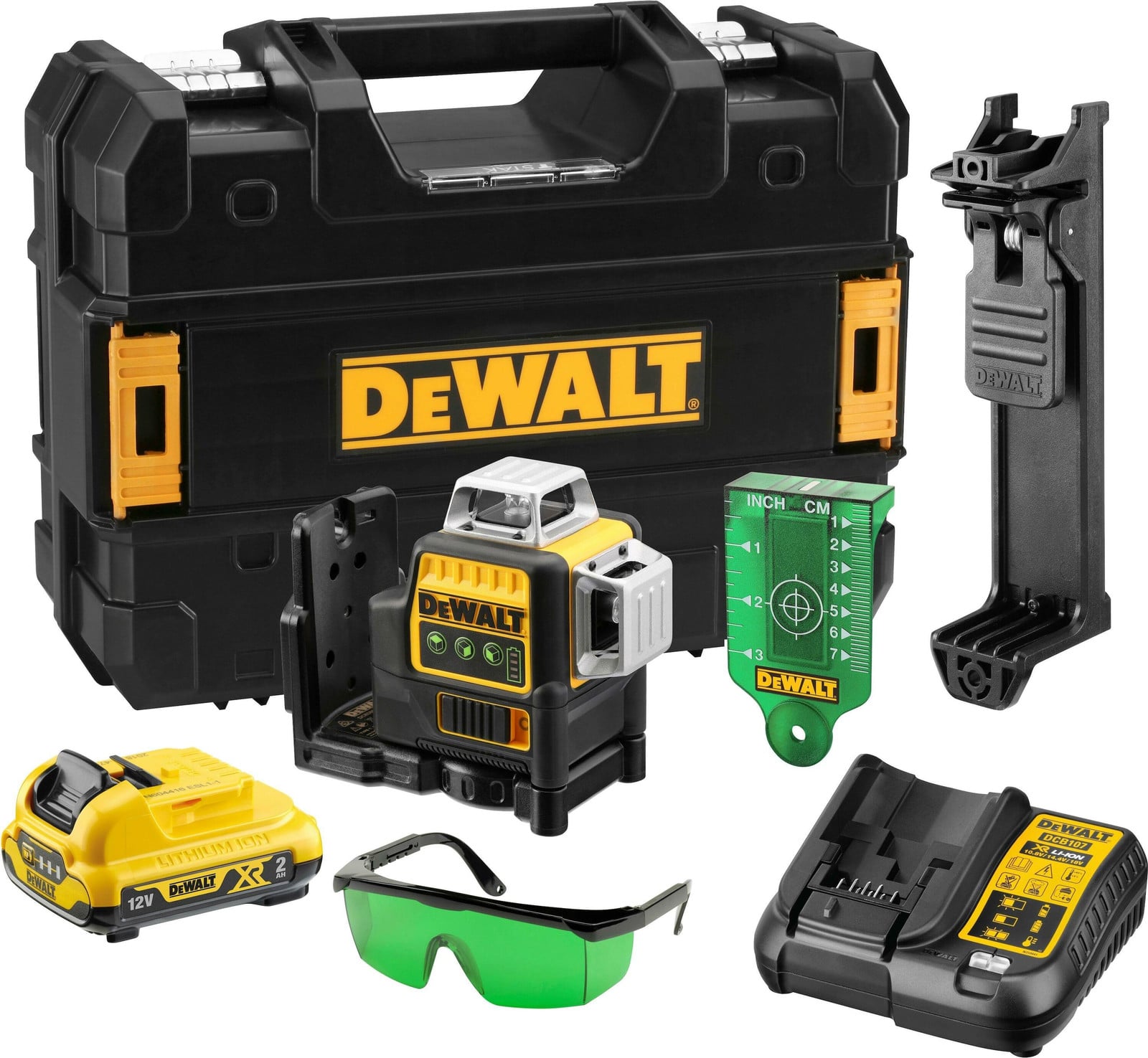 DeWalt DCE089D1G-QW Kruislaser met meerdere laserlijnen