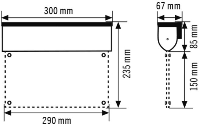 ESYLUX Lampe de signalisation de secours LED 3h 25m SLCEL LED#EN10031625 (EN10031625)
