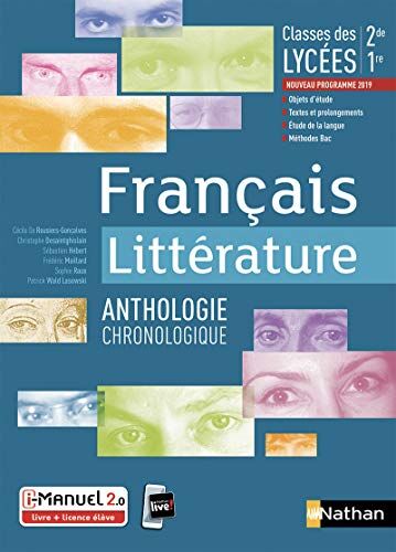Collectif - Français littérature, anthologie chronologique : classes des lycées, 2de, 1re, nouveau programme 2019 : i-manuel 2.0, livre + licence élève - Preis vom 01.10.2026 17:08:56 h