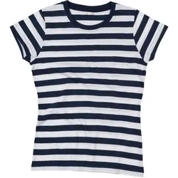 Mantis Damen T-Shirt gestreift M110S navy/white M