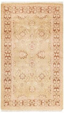 Overton Handknotted Wool Contemporary Oriental Ivory Area Rug - 3' x 5'