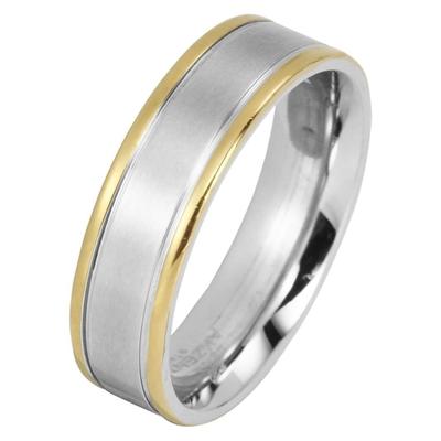 Fingerring AKZENT "Corvin, langlebig" Gr. 66, bunt (bicolor), Fingerringe, Herren, 66, Edelstahl, Fingerring