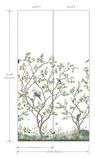 Ronald Redding Lingering Garden White Wall Mural