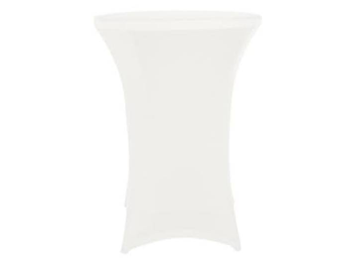 Perel Statafelhoes stretch, wit, 80 x 100 cm, voor ronde statafel