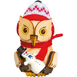 Kuhnert, Weihnachtsdeko, Deko "Mini Eule" - Wahl aus versch. Varianten - Handarbeit aus Holz