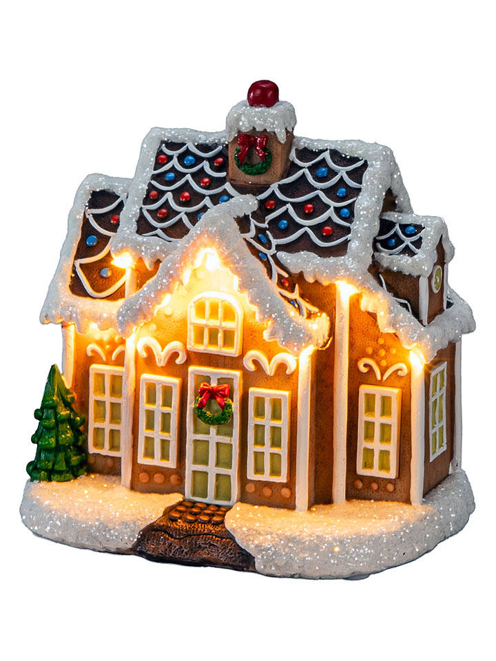 Konstsmide LED-Dekoleuchte "Lebkuchenhaus" in Braun - (B)25 x (H)27 cm - onesize